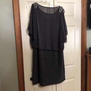 Evening dress. Only worn once 100% polyester. Hand wash cold.